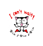 黒猫マイキーと英会話（個別スタンプ：8）