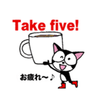 黒猫マイキーと英会話（個別スタンプ：20）