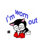 黒猫マイキーと英会話（個別スタンプ：40）