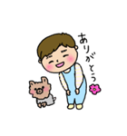 赤ちゃんとヨーキー（個別スタンプ：10）
