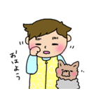 赤ちゃんとヨーキー（個別スタンプ：12）
