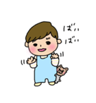 赤ちゃんとヨーキー（個別スタンプ：16）