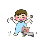 赤ちゃんとヨーキー（個別スタンプ：30）