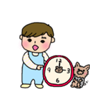 赤ちゃんとヨーキー（個別スタンプ：31）