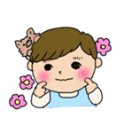 赤ちゃんとヨーキー（個別スタンプ：33）