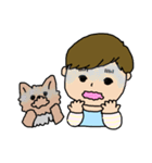赤ちゃんとヨーキー（個別スタンプ：39）
