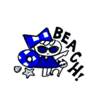 青りぼん娘（個別スタンプ：24）