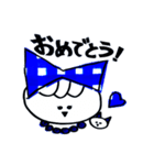 青りぼん娘（個別スタンプ：30）