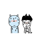 Stupid goat Cheese and his alien friend（個別スタンプ：27）