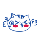 Facemood of LazyLazy Cat（個別スタンプ：34）