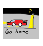 Why don't you come over ？（個別スタンプ：40）