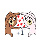 (Valentine) Bear Love You（個別スタンプ：16）