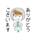 前髪コロネちゃんの日常スタンプ（個別スタンプ：1）