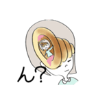 前髪コロネちゃんの日常スタンプ（個別スタンプ：9）