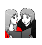Manga couple in love 2（個別スタンプ：32）