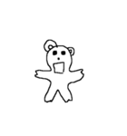 かた耳クマさん（個別スタンプ：6）