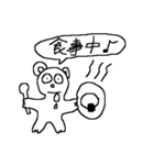かた耳クマさん（個別スタンプ：15）