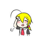 アホ毛少女（個別スタンプ：2）
