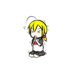 アホ毛少女（個別スタンプ：4）