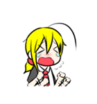アホ毛少女（個別スタンプ：5）