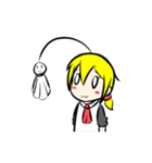 アホ毛少女（個別スタンプ：13）