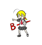 アホ毛少女（個別スタンプ：19）