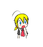 アホ毛少女（個別スタンプ：21）
