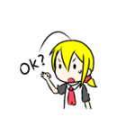 アホ毛少女（個別スタンプ：25）