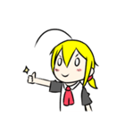 アホ毛少女（個別スタンプ：26）