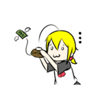 アホ毛少女（個別スタンプ：35）