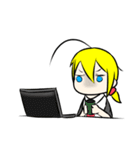 アホ毛少女（個別スタンプ：37）