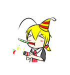 アホ毛少女（個別スタンプ：40）