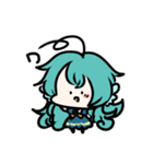 青さんと青緑さん（個別スタンプ：1）