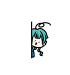青さんと青緑さん（個別スタンプ：3）