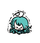 青さんと青緑さん（個別スタンプ：7）
