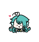 青さんと青緑さん（個別スタンプ：14）