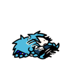 青さんと青緑さん（個別スタンプ：32）