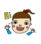 The cute girl（個別スタンプ：1）