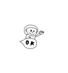 ふきだし会話と花子（個別スタンプ：1）