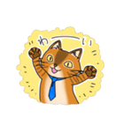 オヤジ猫ポポ係長（個別スタンプ：15）