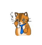 オヤジ猫ポポ係長（個別スタンプ：16）