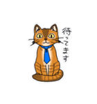 オヤジ猫ポポ係長（個別スタンプ：24）
