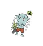 BaKa KAPA＆Little Guy（個別スタンプ：19）