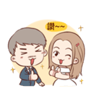 Shan and Fan are getting marry！（個別スタンプ：40）
