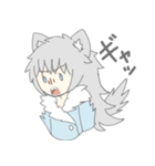 灰色オオカミ少女（個別スタンプ：25）