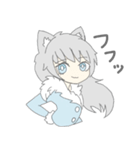 灰色オオカミ少女（個別スタンプ：30）