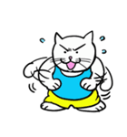 スポーツ猫 1 ~パラパラ漫画スタンプ~（個別スタンプ：20）