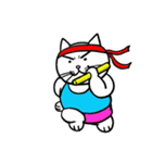 スポーツ猫 1 ~パラパラ漫画スタンプ~（個別スタンプ：37）
