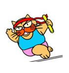 スポーツ猫 1 ~パラパラ漫画スタンプ~（個別スタンプ：40）