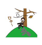 椿太郎とやせガラス（個別スタンプ：13）